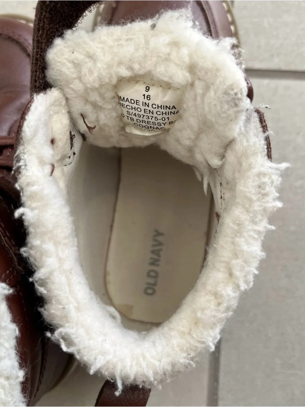 Old Navy Brown Toddler Boy Kids Winter Boots Size 9